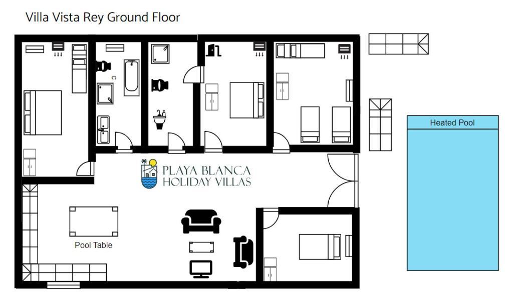 Villa Vista Rey - 6 Bedroom - Heated Pool - Amazing Views - Pool Table - Vista Lobos - Playa Blanca Exteriör bild
